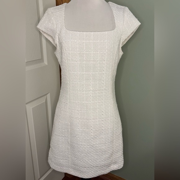 H&M Dresses & Skirts - H&M White Tweed Mini Dress